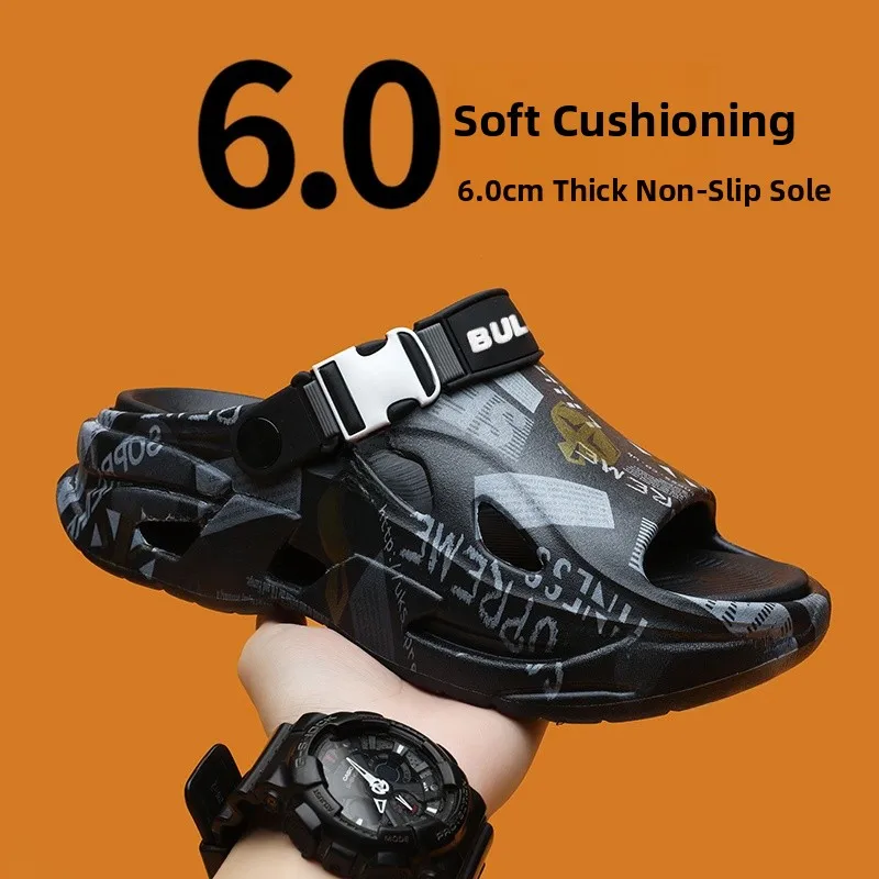 

Men's Sandals 2026 New Summer Outdoor Wear Anti-slip Thick Bottom Heightening Outdoor Driving Sports Beachside Slip-ons