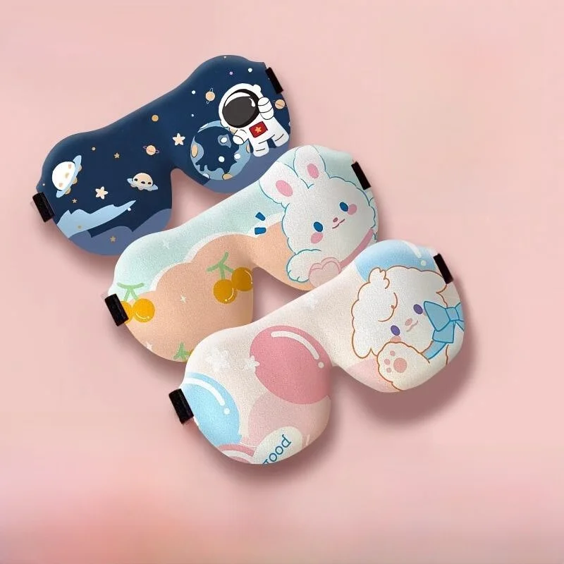 

Детская 3D-маска для глаз: защитная, стереоскопическая, для девочек, мальчиков, студентов, для сна, блокирующая свет