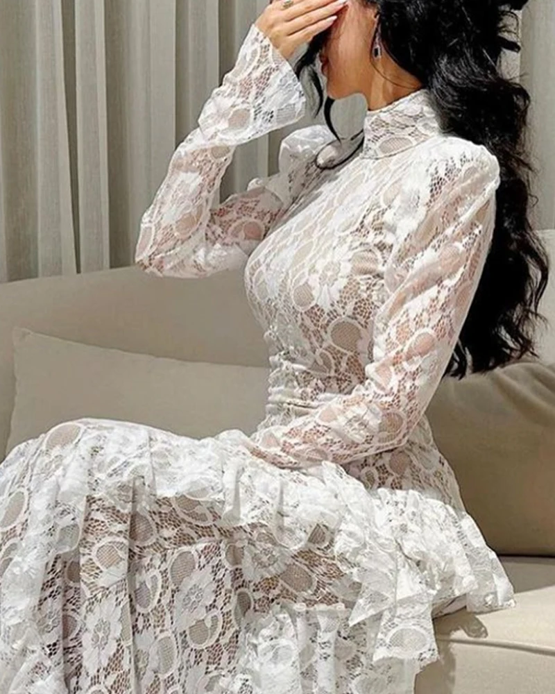 Fairytale Prom Dress Elegant High Collar Hi-lo Court Celebrity Dresses Ruched Lace Formal Evening Gowns летние платья женские 신상