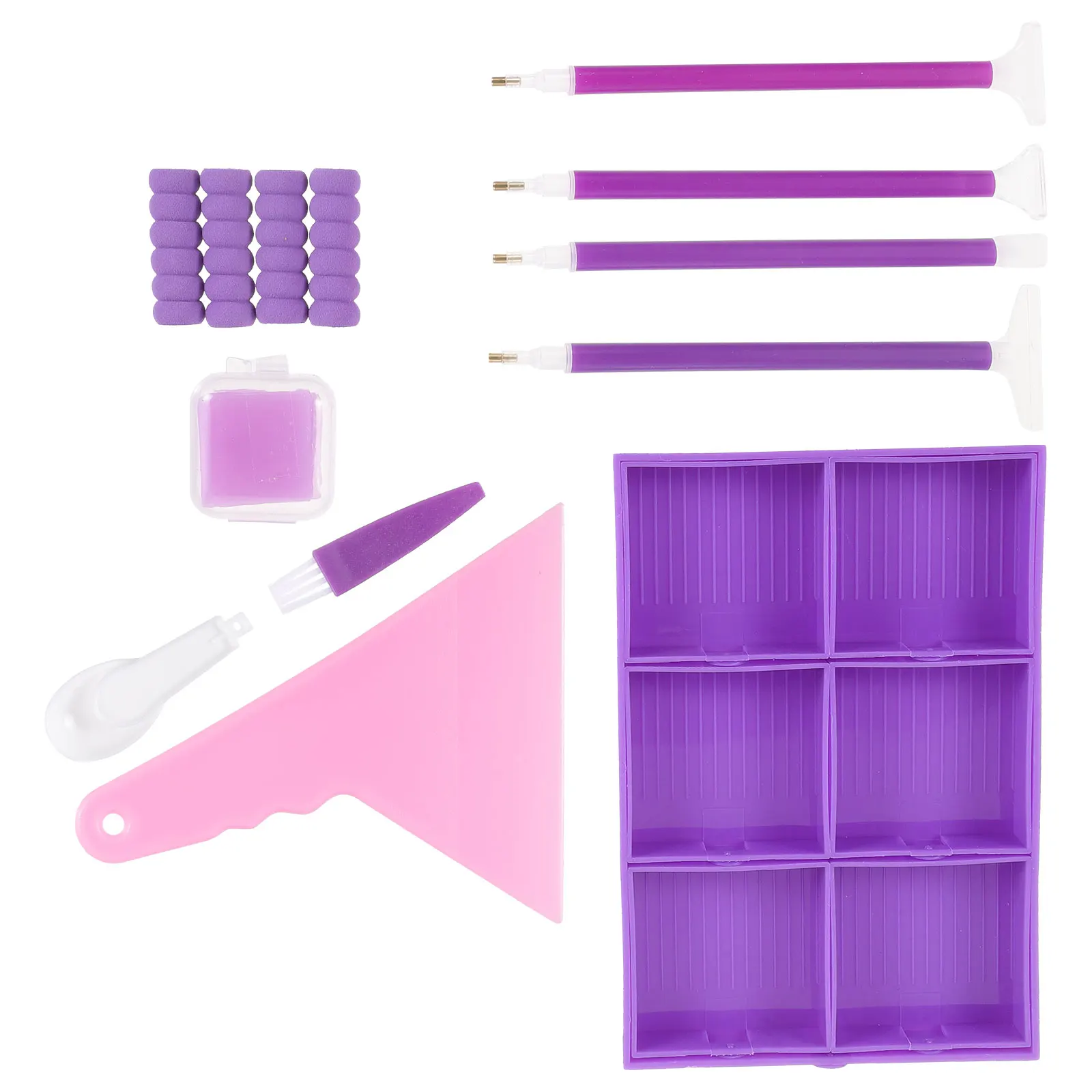 

Purple Flip Tray Bead Bead Storage Organizer Storage Case Supplies Case Organizer Container