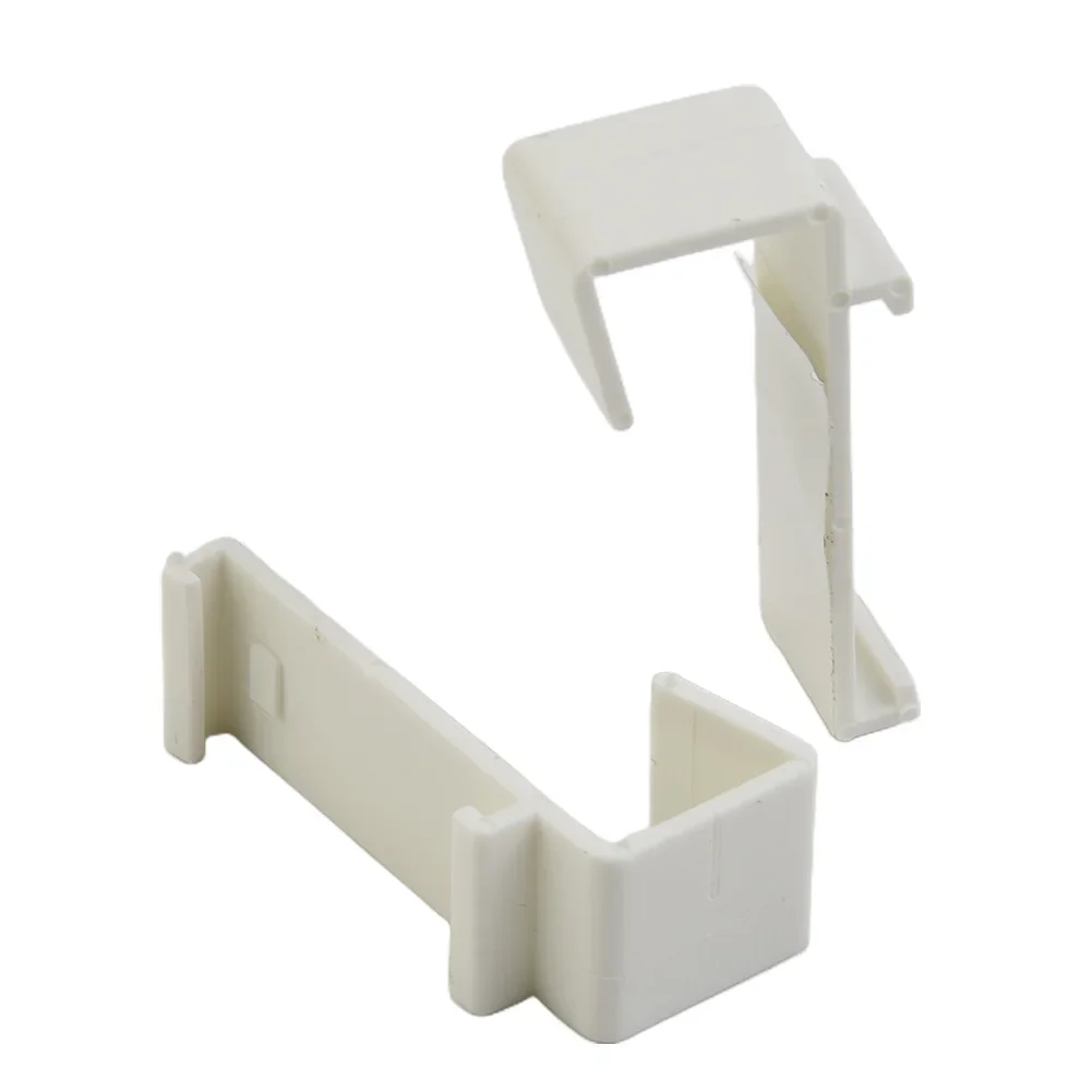 For Bedroom Bracket Curtain Accessories Without Drilling Blind Clamp Double Roller Plastic Sash Door Holder White