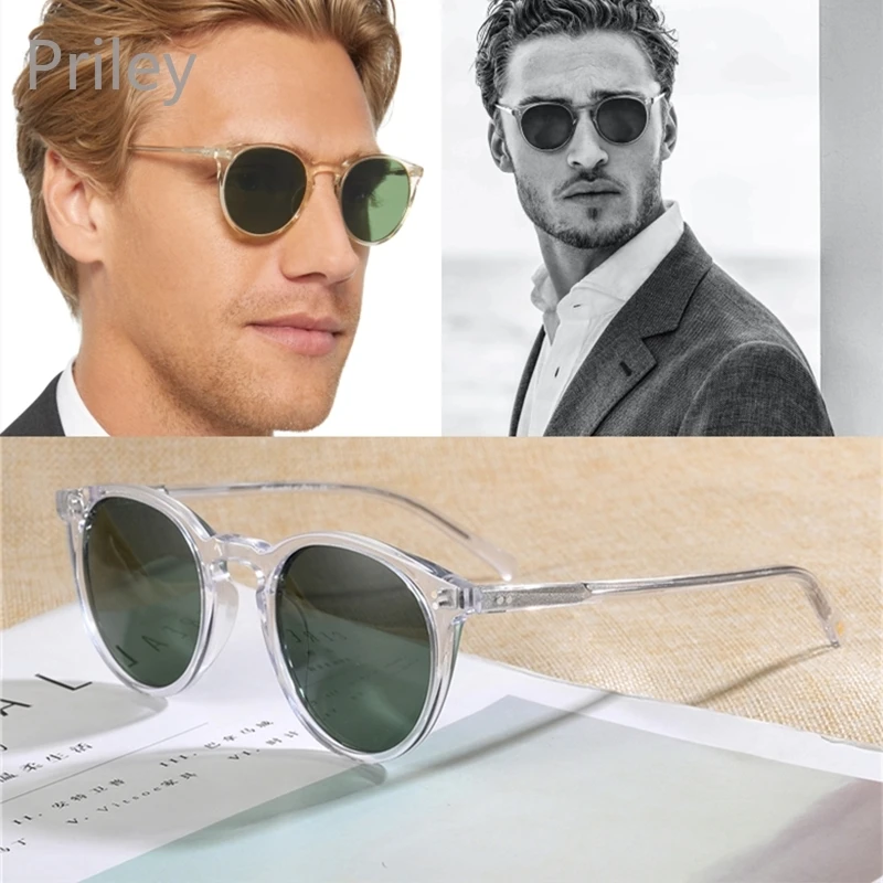 

Vintage Clear Frame Sunglasses OV5183 Polarized Sunglasses Men O'malley Retro Lady Women Acetate Shade Female Sun Glasses 2024