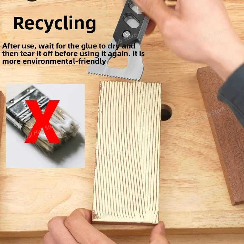 Aluminum Handle Glue Spreaders Solid Wood Repair and Adhesive Assisted DIY Tool-Steel Glue Applicator - Woodworking Glue Shovel