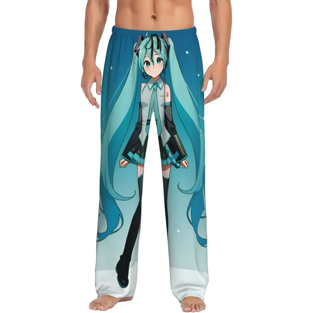 カスタムメンズ-h-hatsunes-パジャマパンツ-プリント-ミュージックガール-ボーカロイド-ヴィンテージプリント-スリープウェア-ボトムス-ポケット付き