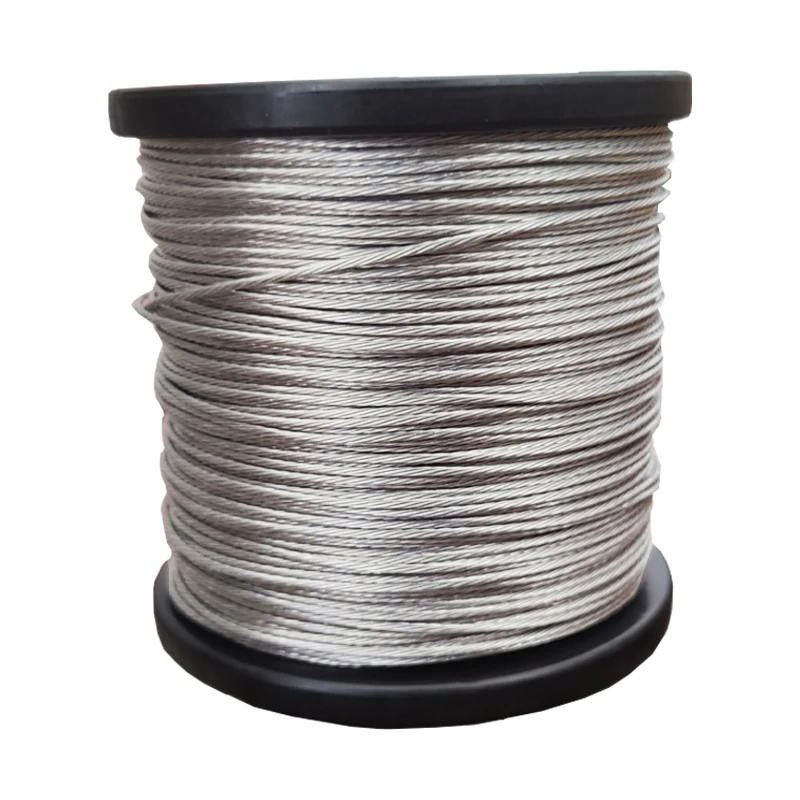 200M 1.8mm Aluminum Magnesium Alloy Electric Fence Wire, Multi-Core High VoltageConductor for Perimeter Security and FarmFencing