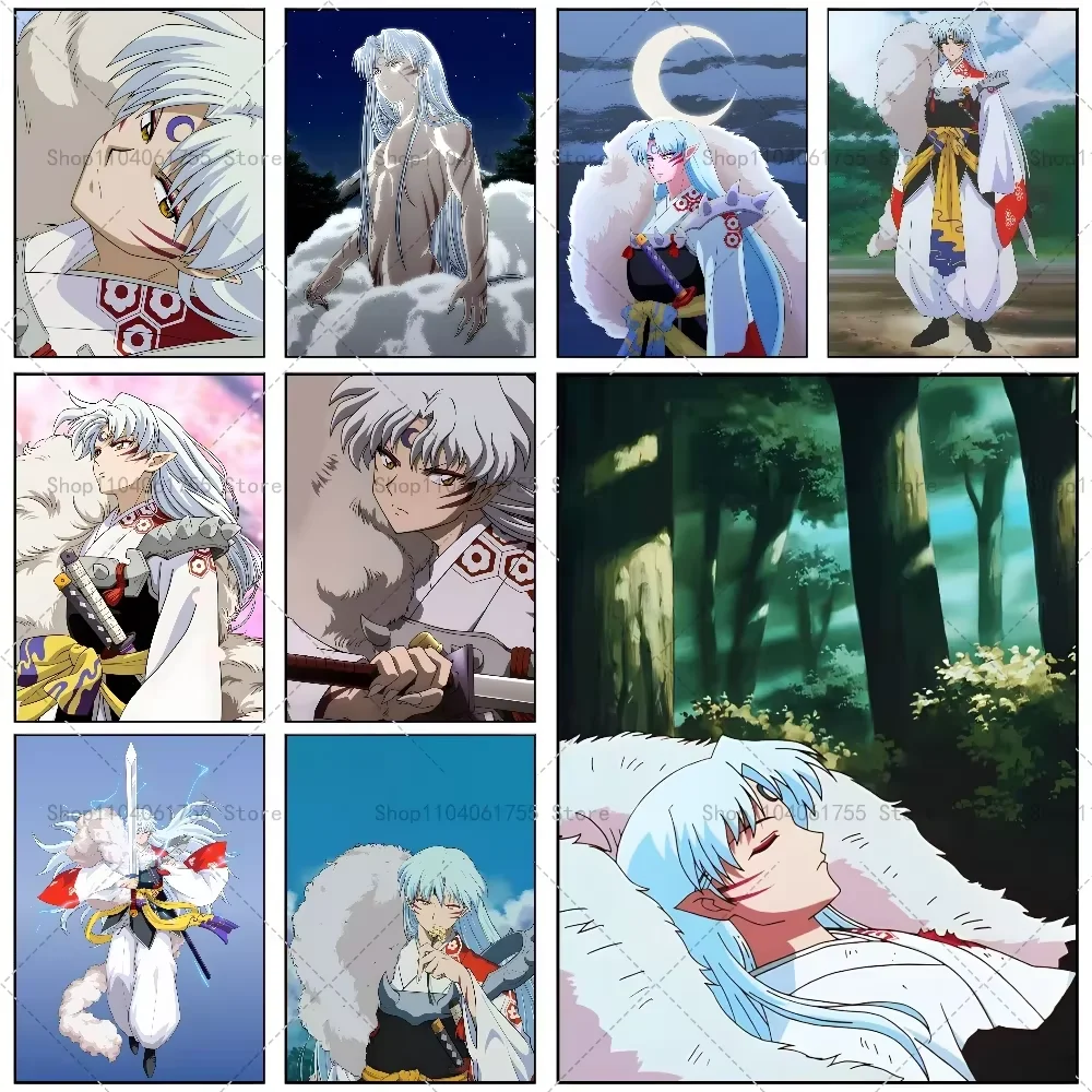 Pintura de Diamantes de Anime Inuyasha Sesshoumaru, Mosaico de Diamantes, Bordado de Diamantes Hecho a Mano, Arte Exquisito, Regalo, Decoración del Hogar