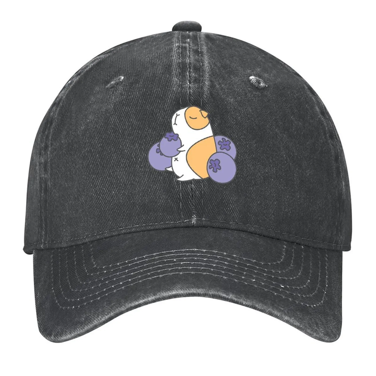 

Guinea pig and blueberry Baseball Cap Snapback Cap Hat Man Luxury Sun Hat For Children Ball Cap Trucker Hats For Men Women's