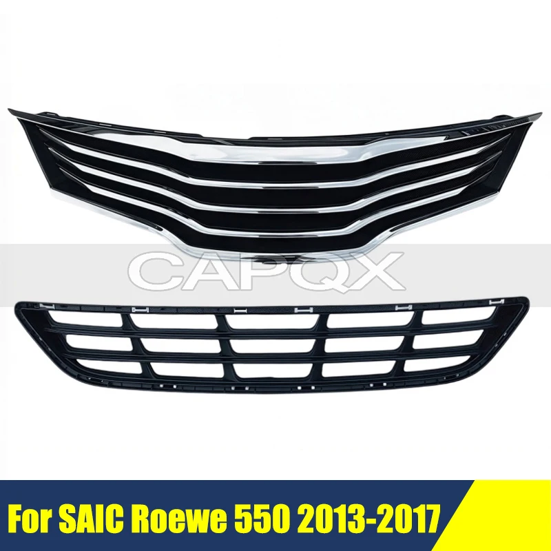 

Front Bumper Grill Mask For SAIC Roewe 550 2013-2017 Radiator Chrome Grille Medium Net Racing Grills Auto Grille