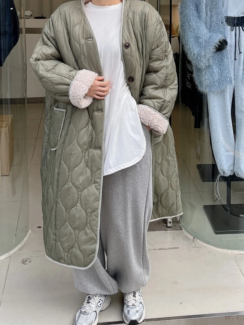 

Alien Kitty 2026 Vintage Women Coats Lamb Wool Chic Casual New Winter Daily Loose Office Lady High Street Minimalist Parkas