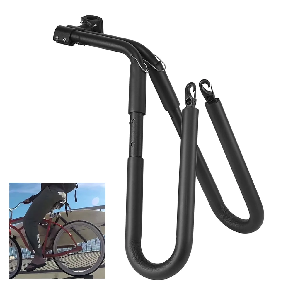 Aluminum Alloy Surfboard Bike Rack Bicycle Surfing Board Carrier Rack Holder Bicycle Surfboard Holder Wakeboard Bike-Side Holder