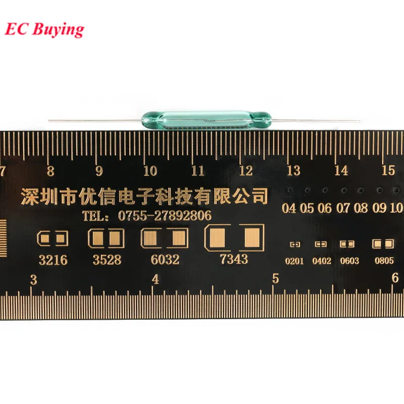 100Pcs/1pc 리드 스위치 센서 4x28mm 평상시 열림 센서 NO 4*28mm 자기 스위치 DIY 전자