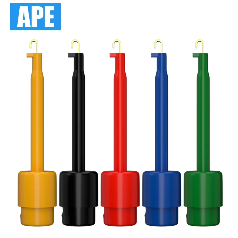 Zaciski testowe, mini miedziany zacisk do multimetru, 10 sztuk, miedziane haczyki, mini zacisk, sonda, kabel elektroniczny, majsterkowanie