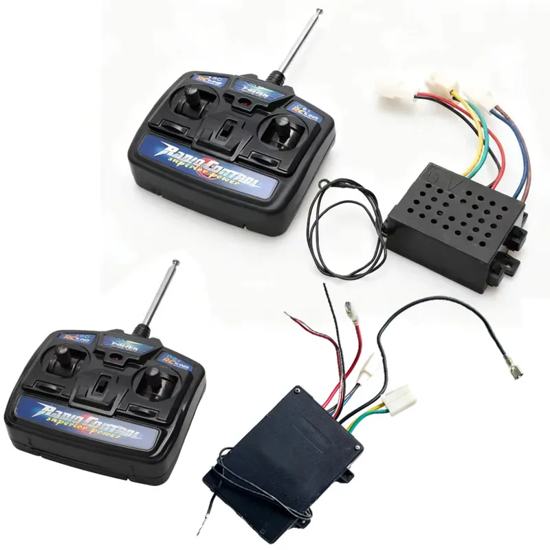 1Set 27MHZ 4CH Remote Controller Kit with 6V 12V Receiver Board for RC Kids Driving Children's Electric Cars Steering Control