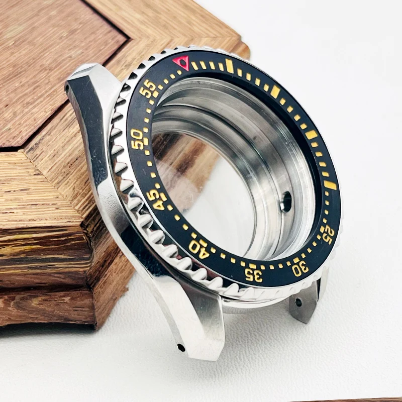 42mm Mod SPB185 Watch Case Fit for NH35 NH36 4R 7S26 Movement Transparent Back Cover Sapphire crystal glass SPB185 Watch Cases