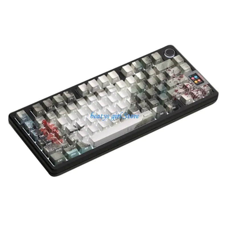 

C7AB Printing Backlights Keycap for Mechanical Keyboards Side Engraves Keycap Set