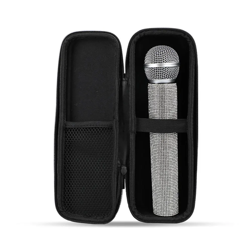 

2Pcs Microphone Storage Bag Portable Eva Shockproof Case for Handheld Mic Travel Organizer with Zipper Secure Accessory Storage