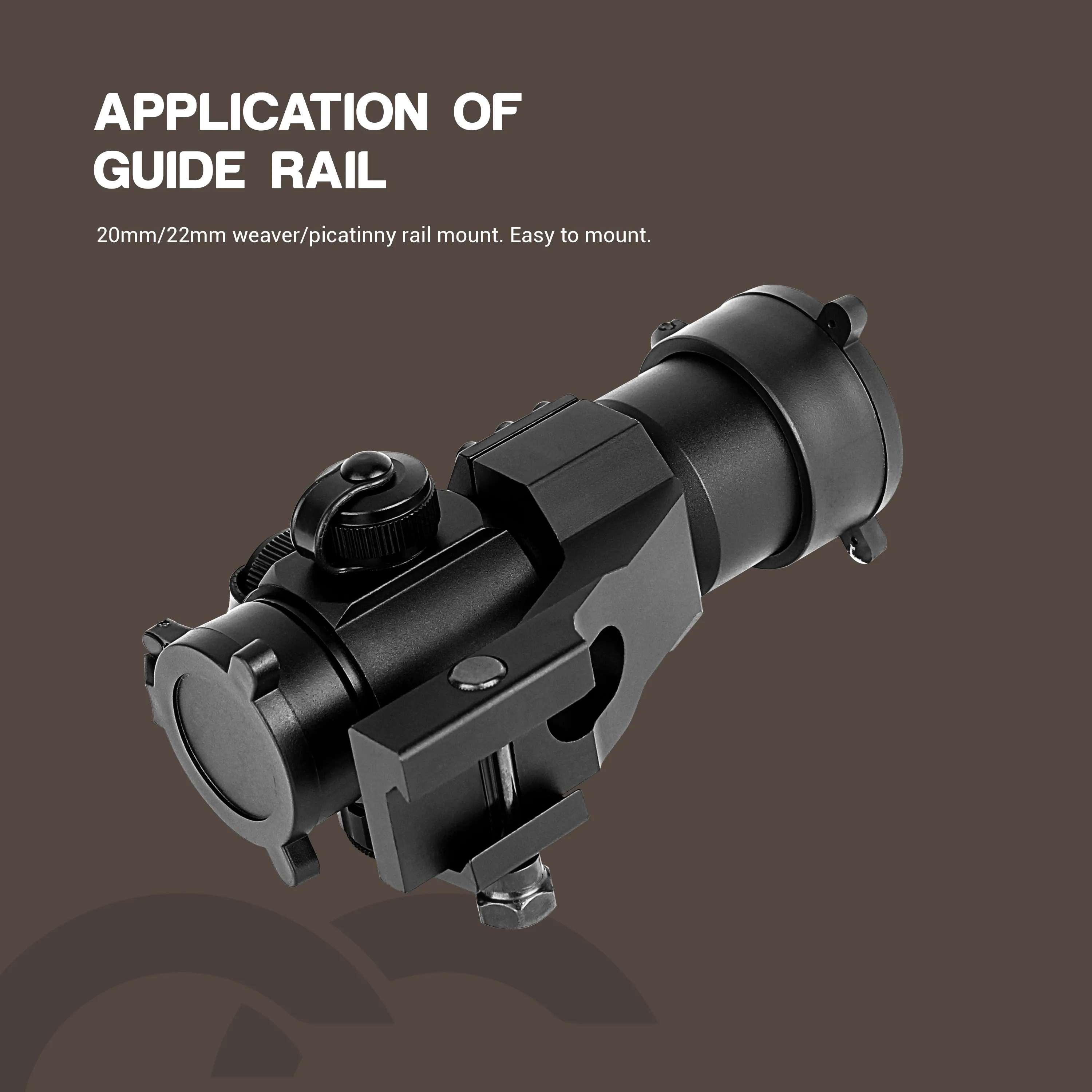بندقية منظار دوت حمراء وخضراء ، منظار بصري ، حامل سكة للصيد ، 1 × 30 ، 20 ، 22 #5