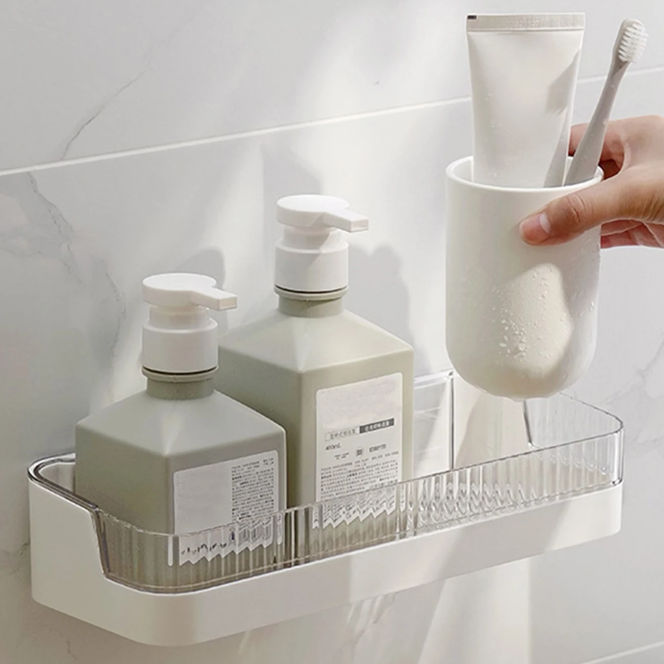 Bathroom Shower Gel Cosmetics And Miscellaneous Storage Rack