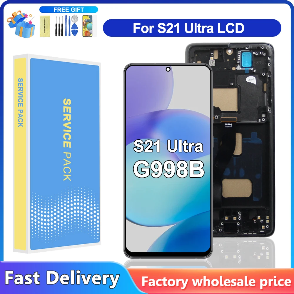シャーシ付きデジタルタッチスクリーンsamsung-s21-ultratftg998bg998bdssm-g9980の代替品