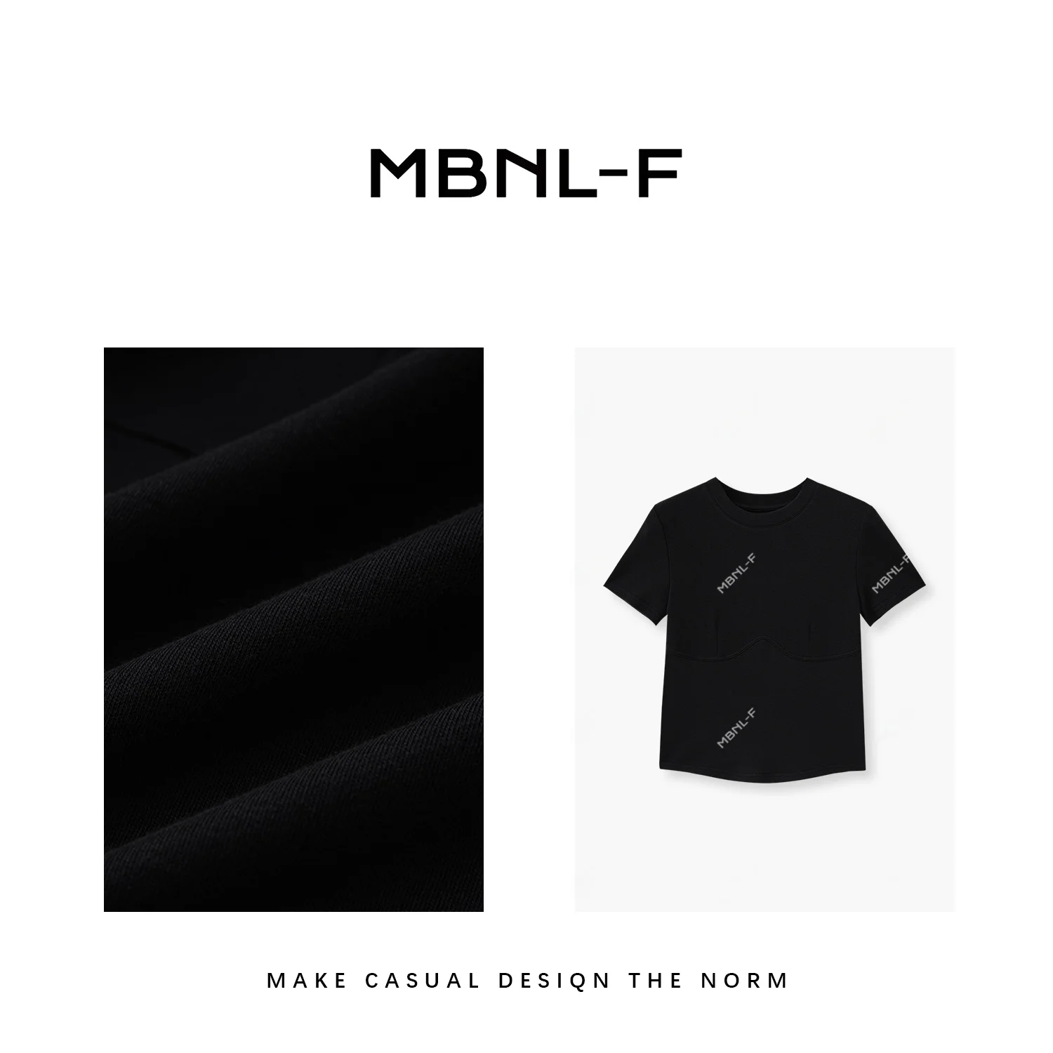 

MBNLF T2024SS New Summer Casual ort Sve T-irt Women's All-Match round Ne Cotton PLA Modal Blend Comfortable Top