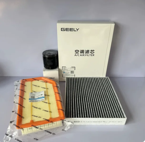 Filter Service Kit for Geely Xingyue L Zhiqing & Xingrui L Hybrid – Engine Air Filter + Oil Filter + Cabin Filter