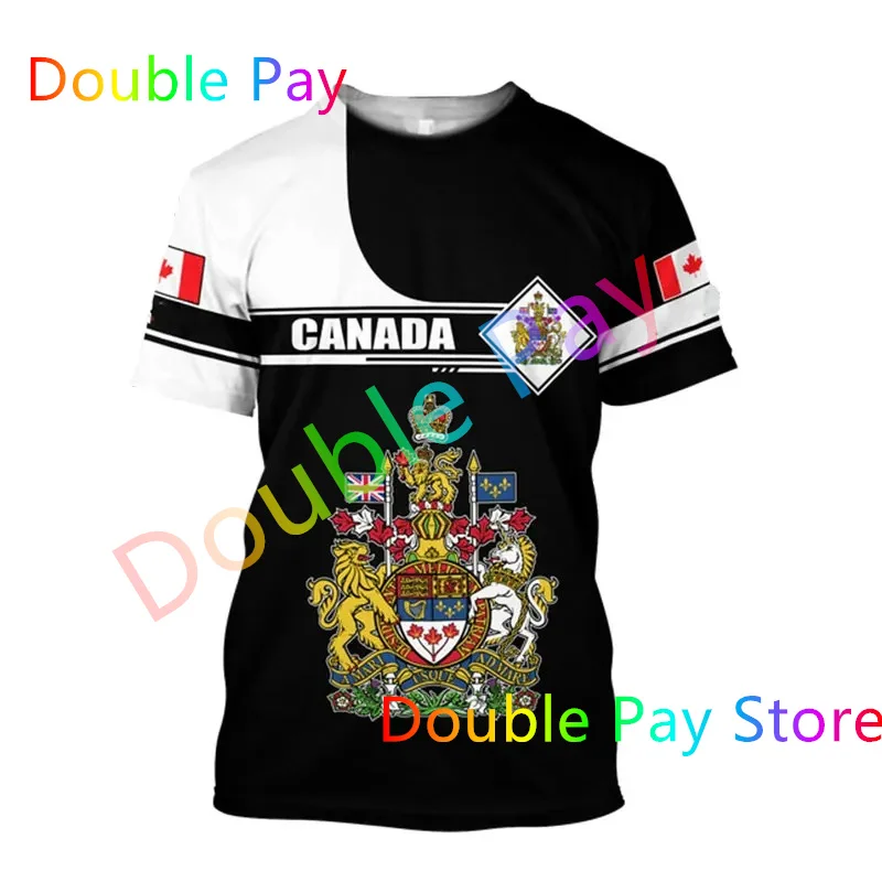 

Canada Flag Soldier Camo Skull 3D Harajuku Print Fashion Tough Guy Street Hip-Hop Casual Round Neck Short Sleeve T-shirt New Top