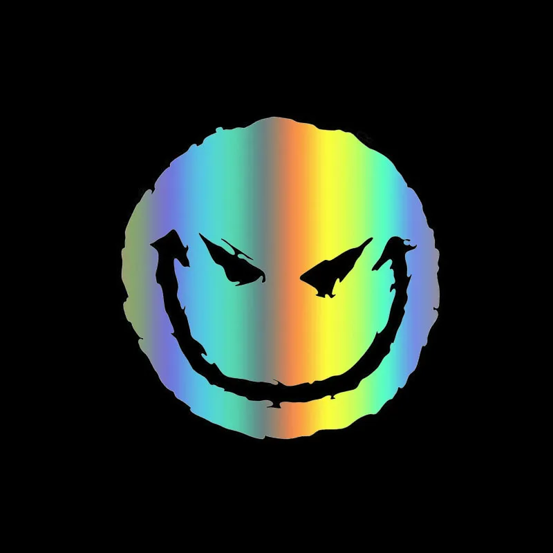Evil Smile Face Exterior Decals Die-Cut Vinyl Stickers Waterproof For Auto Car Body Bumper Rear Window Laptop
