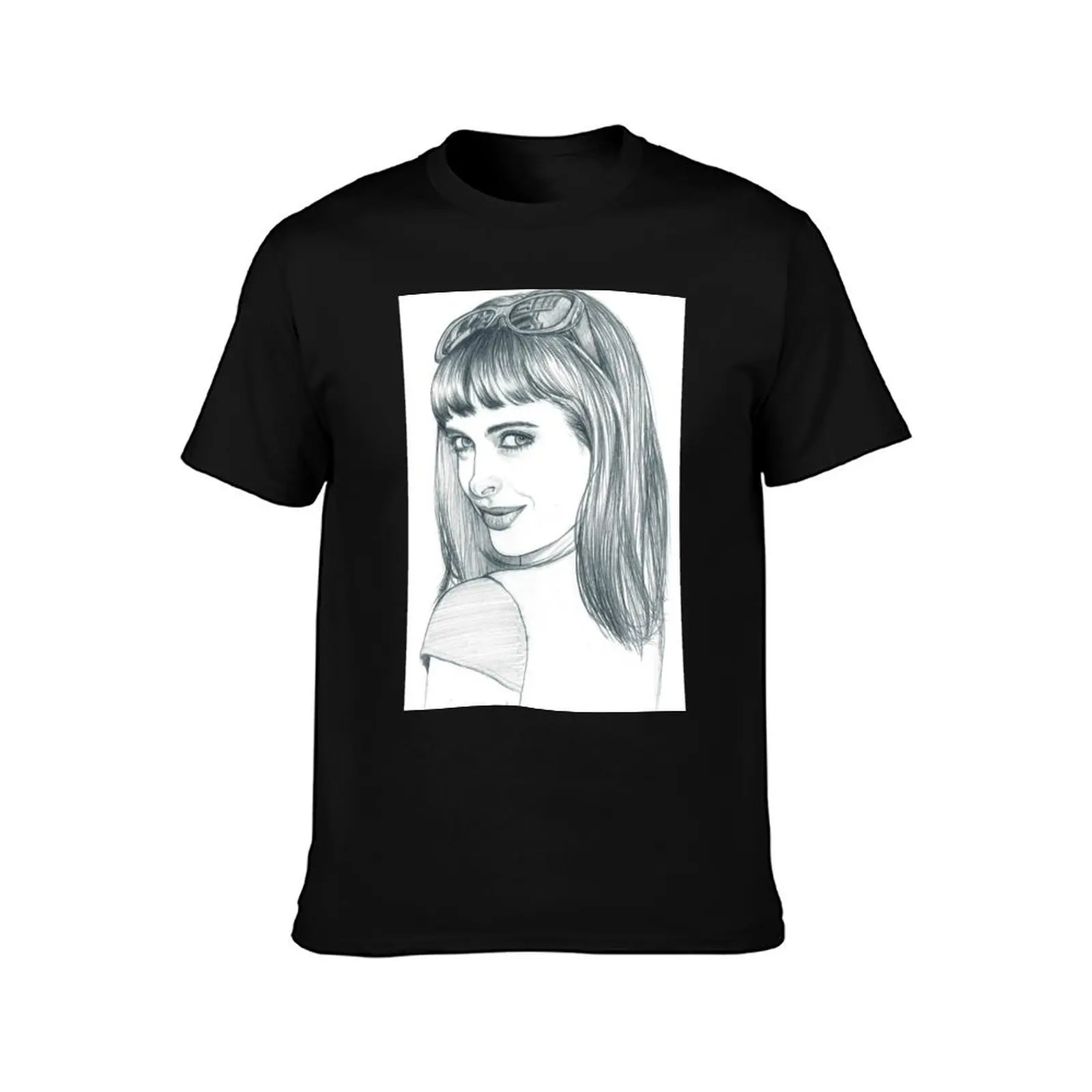 Krysten Ritter T-Shirt Classic Graphic Short Sleeve Top T-Shirt