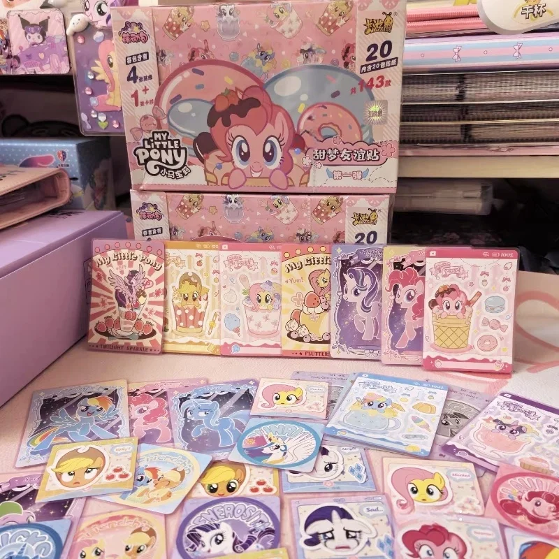 

Новый KAYOU My Little Pony Sweet Dream, наклейка дружбы Moe Pack, полная коробка, периферийная слепая коробка Dream Friendship, натуральная