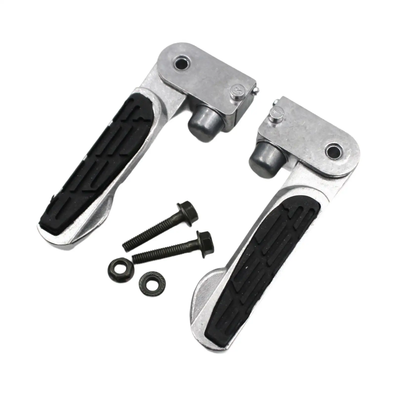 1 Pair Motorcycle Foot Pegs Premium Sturdy Replaces Easy Installation Electric Scooter Foot Pedals Rear Footrest for Zoomer