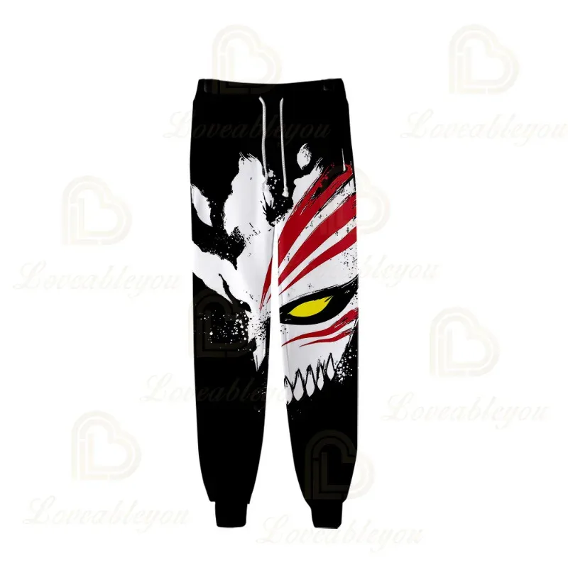 

qq023Harajuku японского аниме Bleach Kurosaki Ighigo модные мужские и женские спортивные штаны с принтом уличная одежда брюки спортивные штаны