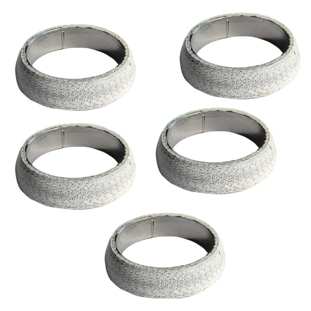 

Exhaust Manifold Gasket Kit 5pcs for 2 56inch Exhaust Pipes Stainless Steel Made to Resist Deformation and Secure Fit