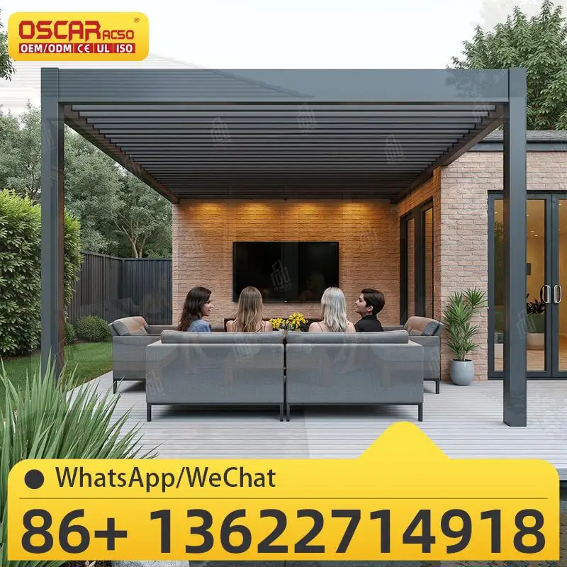 

Outdoor Patio Gazebo Aluminum Pergola Metal Pergola for Garden Backyard Balcony pergola
