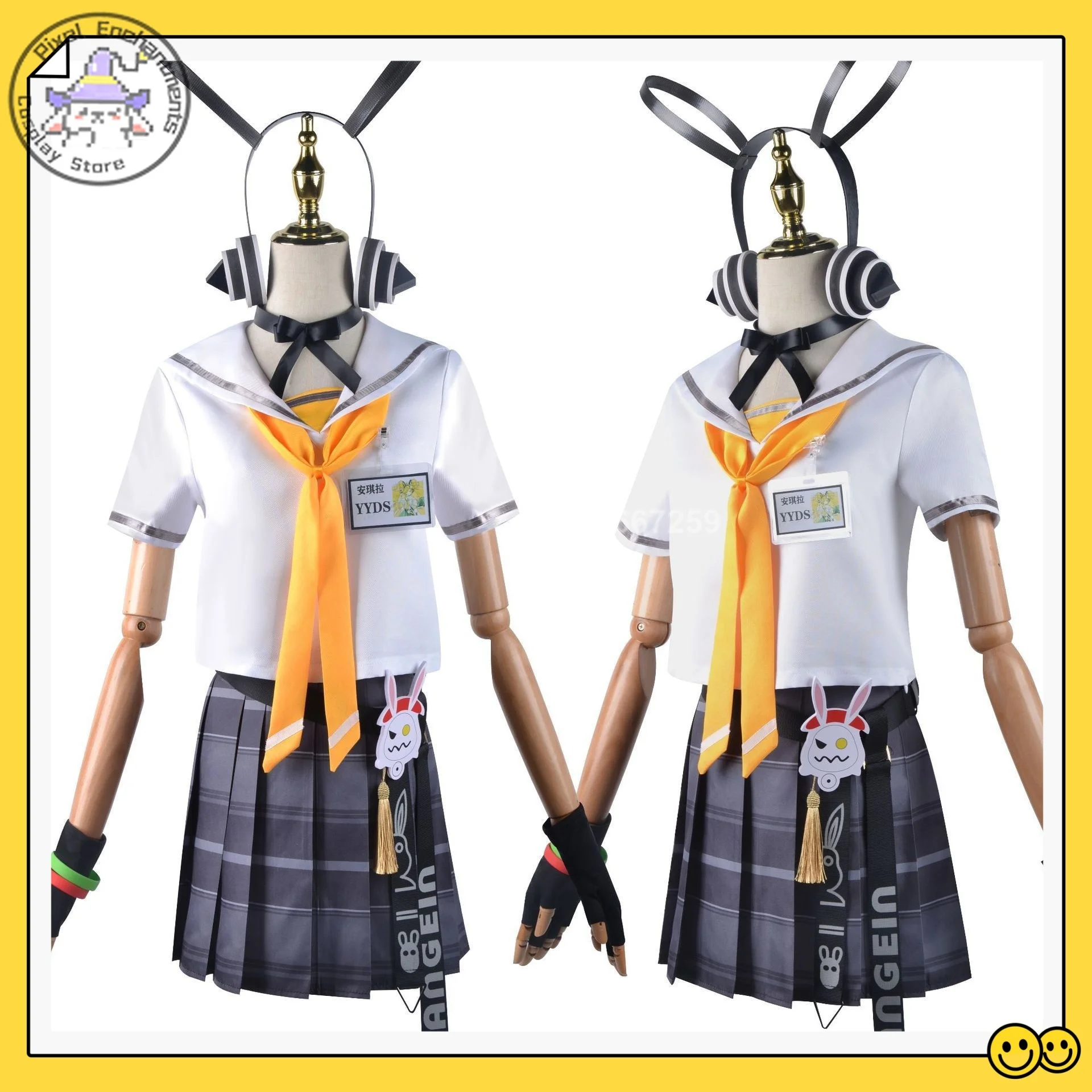 

Honor of Kings Angela The Strange Traveler of Time Manga Girl's JK Skirt Cosplay Costume Anime-style Games Game - Licensed Chic