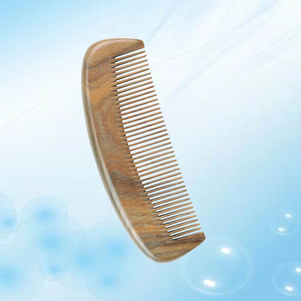 

Natural Wood Anti-Static Close Teeth Massage For Scalp Thick Handle Smooth Hairdressing Accessories Scalp Massage Comb Hair