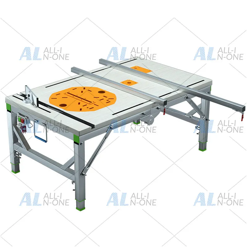 New Small Folding  Portable Woodworking Electric Saw 80*120cm DIY Lifting Work Saw Table