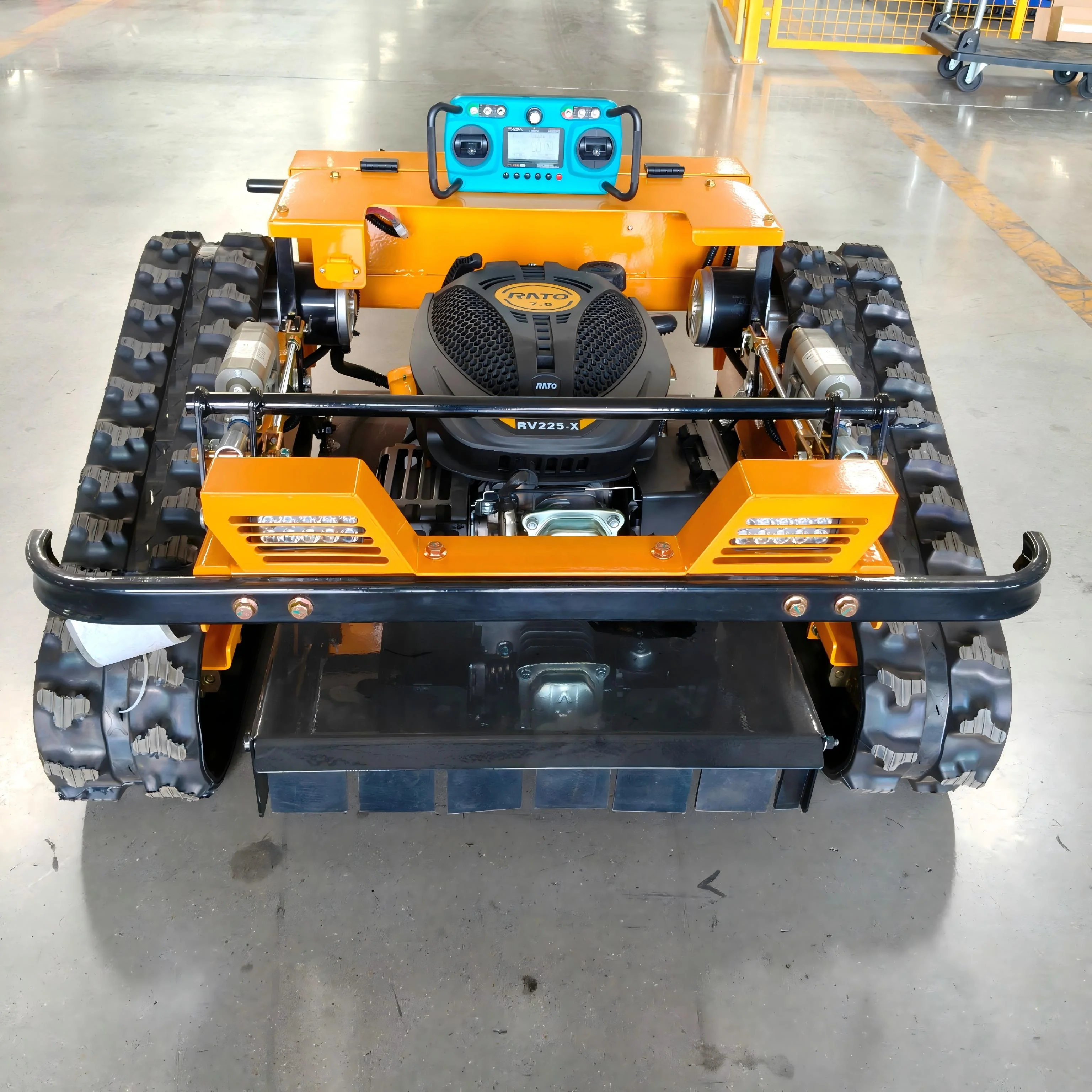 500mm Cutting Width Rc Lawn Mower Climb Slope Crawler Lawn Mower Garden Grass Cutter   Remote Lawn Mower
