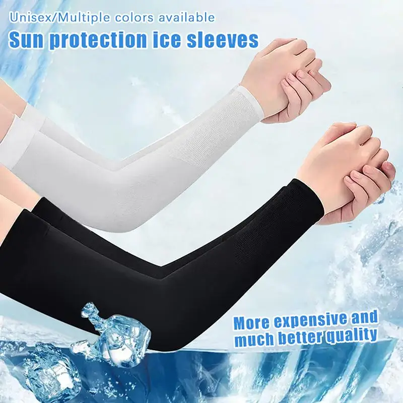 1 Pair Summer Cycling Arm Protection Unisex Arm Cover For Men Women Riding Driving Outdoor Arm Guard Hand Sleeve Cover