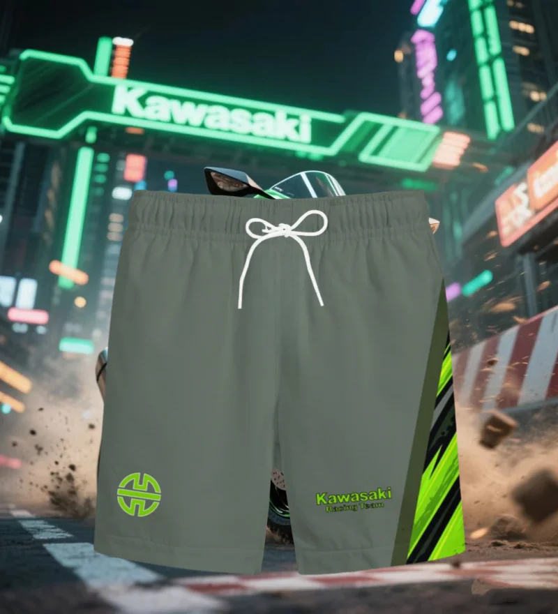 

Kawasaki Summer Popular Quick Drying Breathable Motorcycle Shorts and Off-road Motorcycle Sports Shorts, Outdoor Sports Shorts