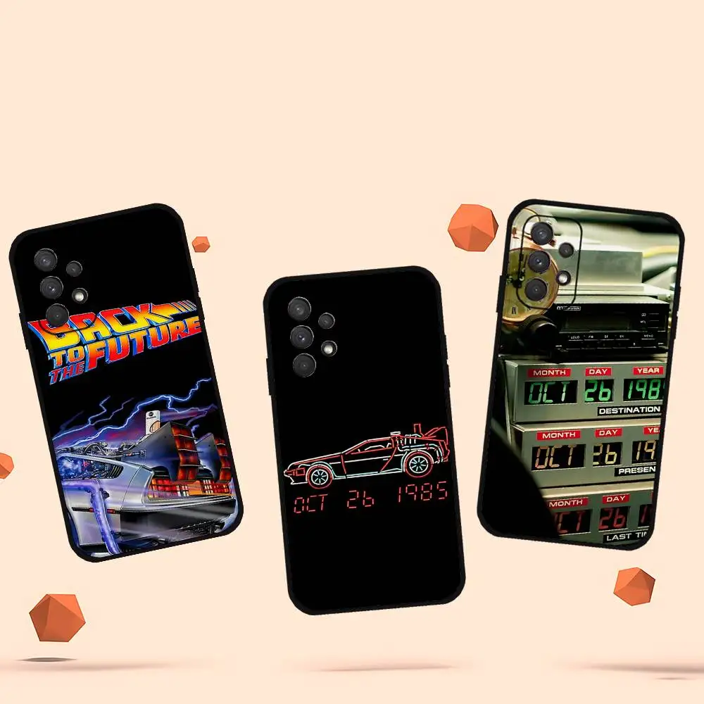 العودة إلى المستقبل حافظة هاتف لهاتف سامسونج جالاكسي S25 S24 S23 S22 S21 FE Plus Ultra A13 A20 A32 A70 غطاء أسود #3