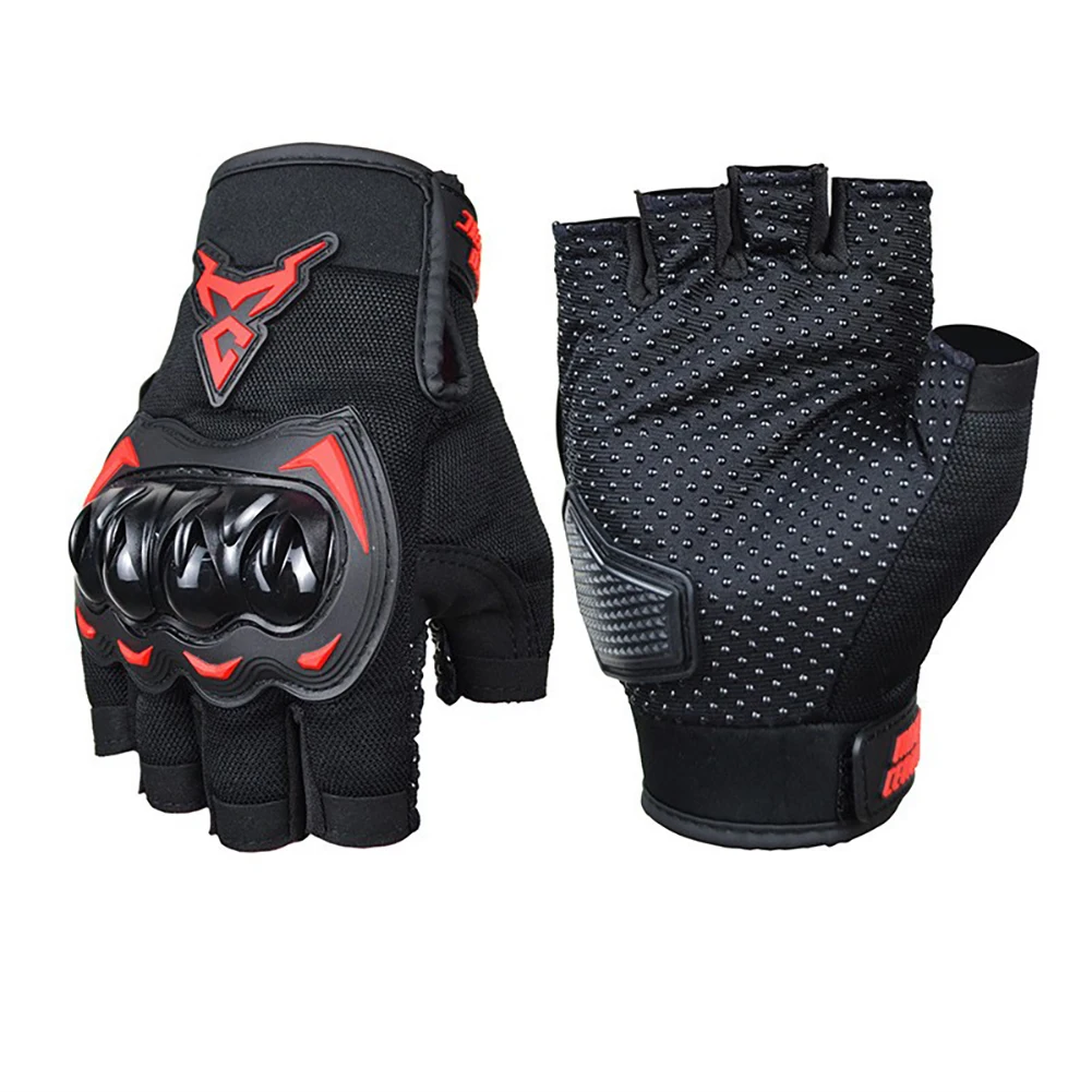 

Motorcycle Half Finger Gloves For Men Women Summer Breathable Anti-fall Palm Guard Joint Shield Shock-absorbing Pad ATV MTB