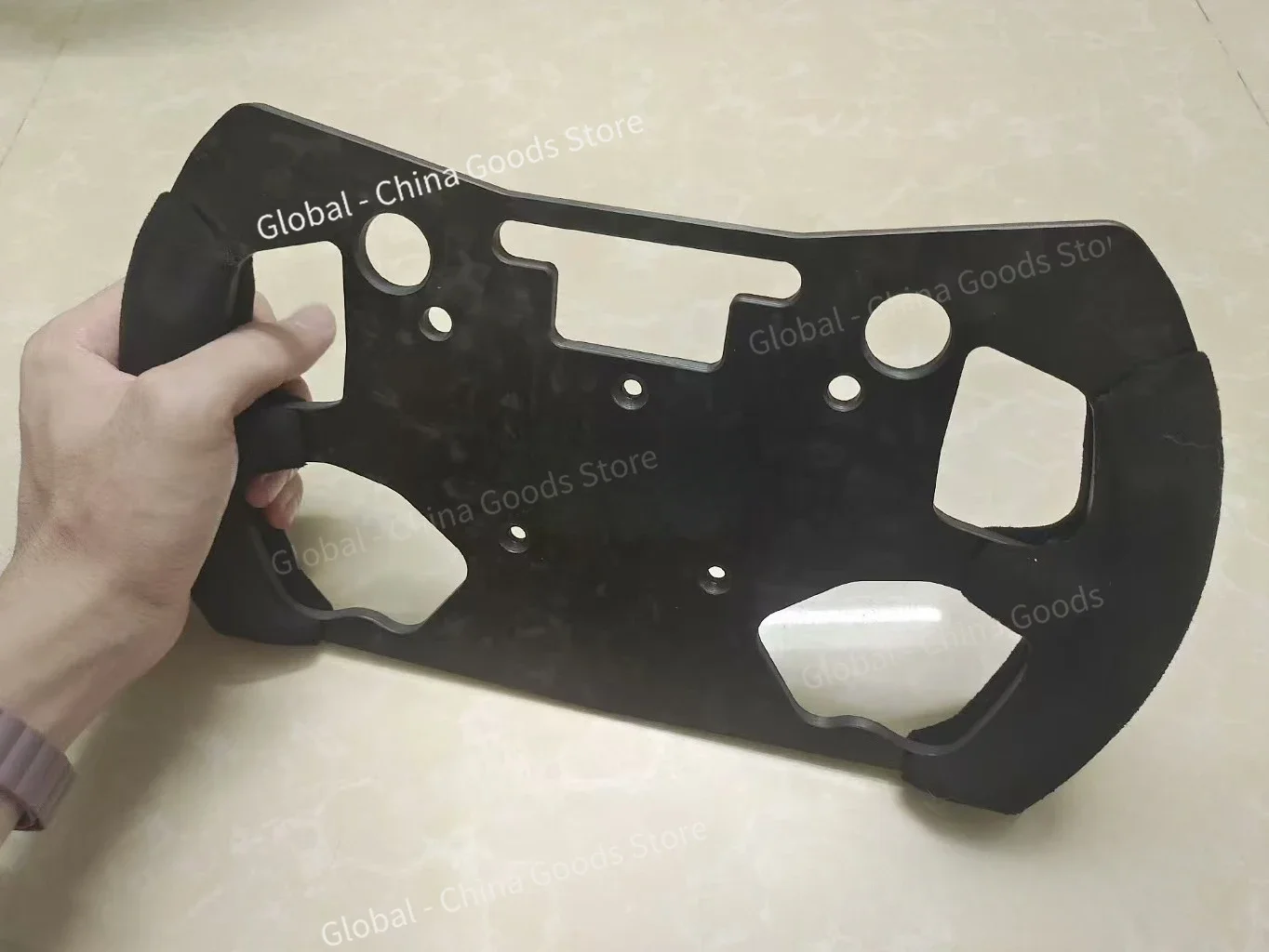 Panel de volante GT de fibra de carbono compatible con QUFEI H1-K/QUFEI H1 Pro Sim Racing Center