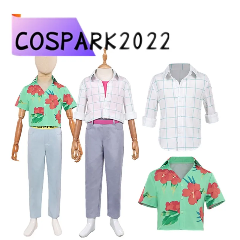 

Детский костюм Джину для косплея «Демоны» для мальчиков, жилет Эбби, рубашка, брюки, пояс, костюм охотника с героями мультфильмов, фантазия, костюм на Хэллоуин, карнавальный костюм для вечеринки