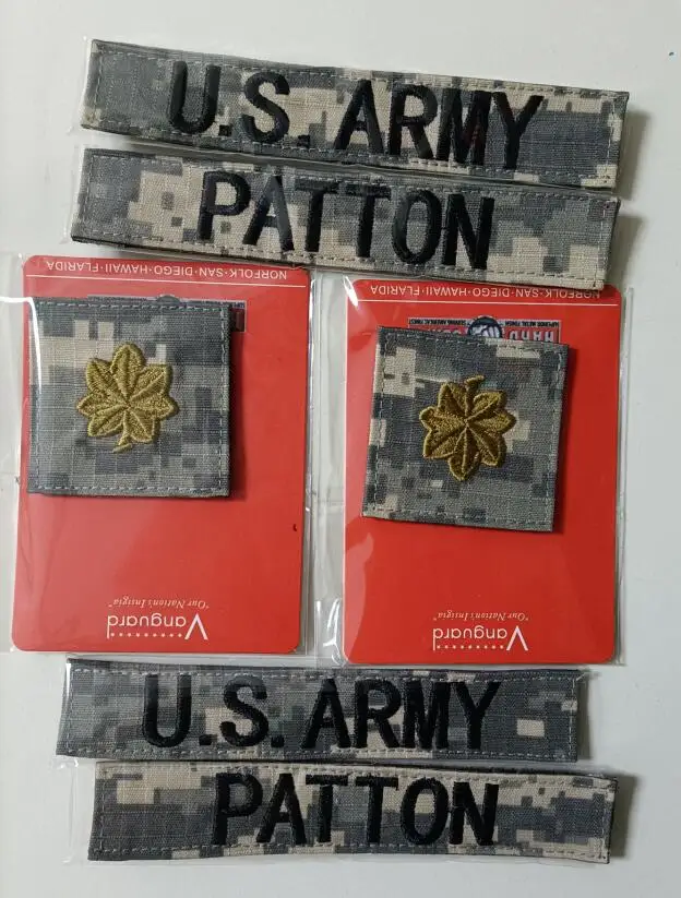 P300 Fleece Coat US Chest Band Rank Armband L3L5L7 Magic Badge Name Band ACU Camouflage UCP Badge Sticker