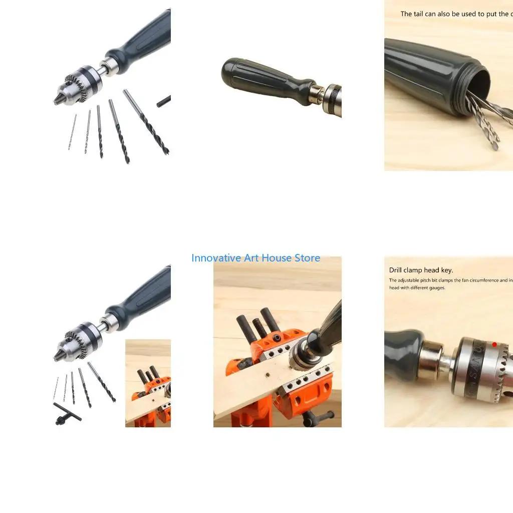 

E1PC Mini Hand Drill With Keyless Chuck Rotary Tools Drilling Twist Drill Tool