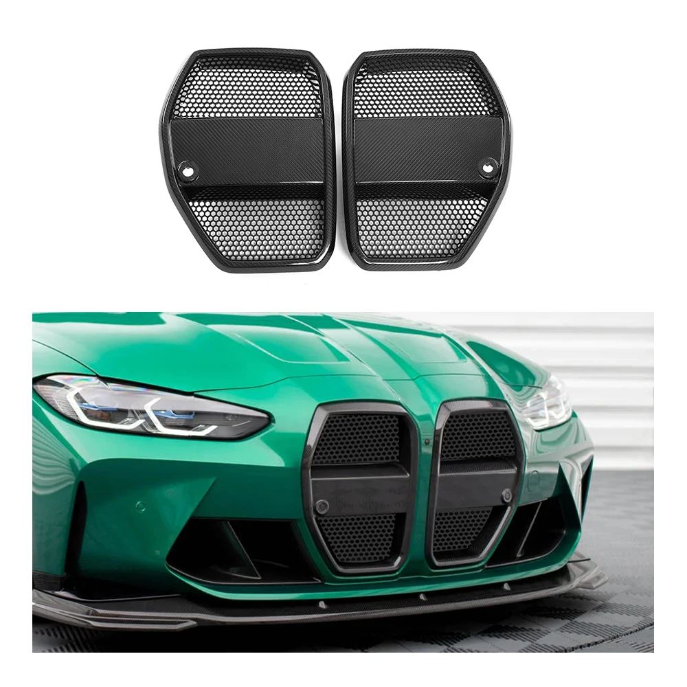 

2021-2025 For G80 G81 M3 G82 G83 M4 Car Front Bumper Grilles Real Dry Carbon Fiber AX Style Hood Grill
