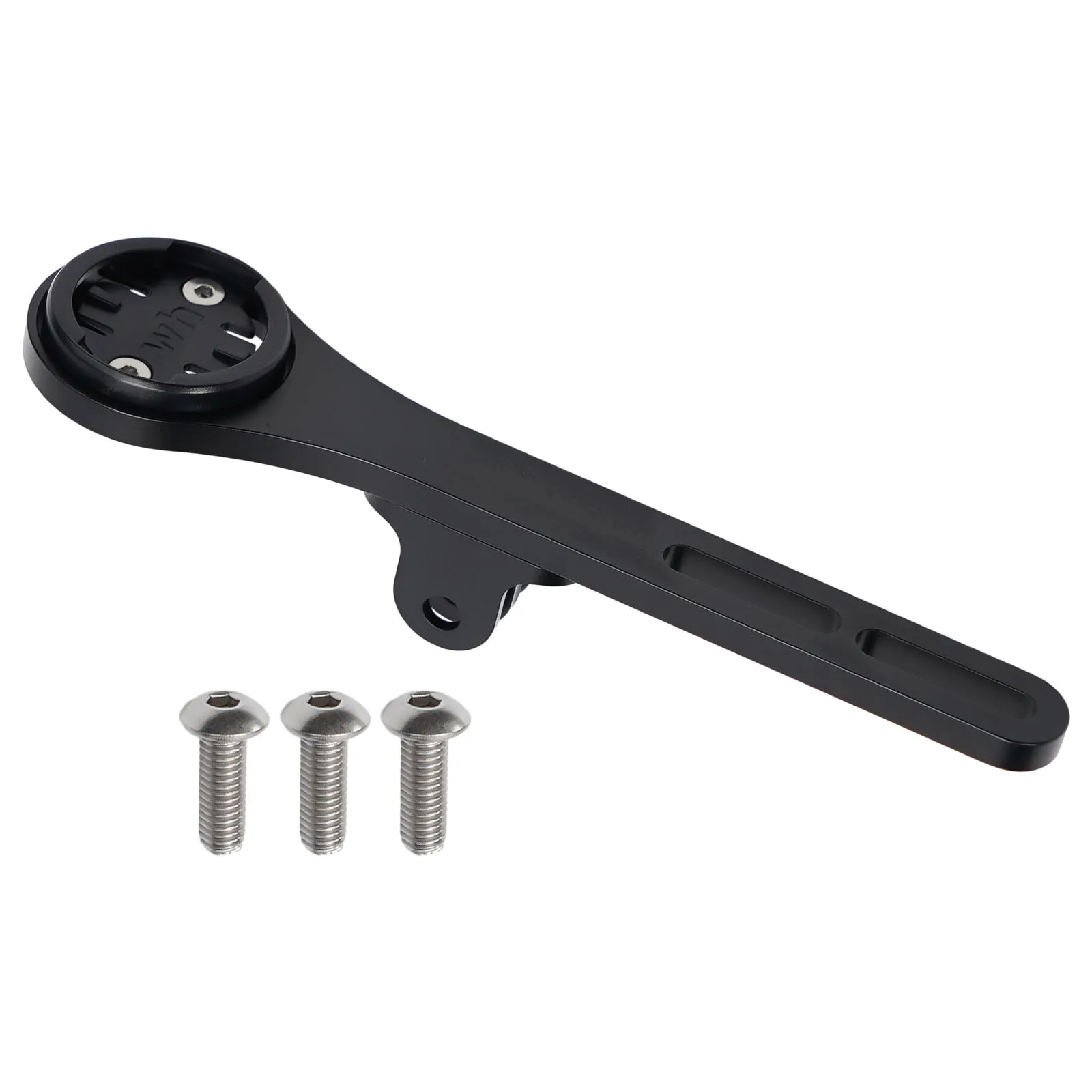 حامل كمبيوتر للدراجة من الألومنيوم متوافق مع Garmin لـ Wahoo وكاميرات رياضية مع دعامة إضاءة أمامية لركوب الدراجات #3