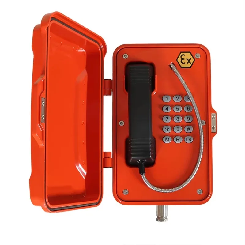 2026 IP66/IP67 Waterproof Industrial Explosion Proof Telephones Full Keypad Heat-Resistant Corded Phones