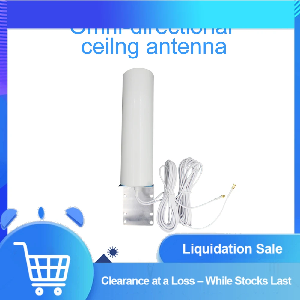 Image of PT-SMA-10M 10M 4G LTE-Antenne (10-12 dBi Verstärkung) für 3G/4G-Router – SMA/TS9/CRC9-Anschlüsse, 698–2700 MHz, omnidirektional