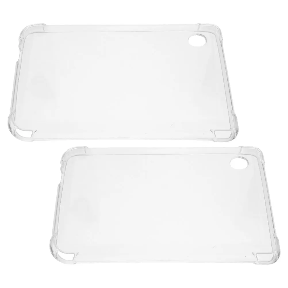 

2 pcs Ebook Reader Case 6 Inch Clear Silicone Covers Transparent Design High Elasticity Precise Cutouts Antislip Versatile